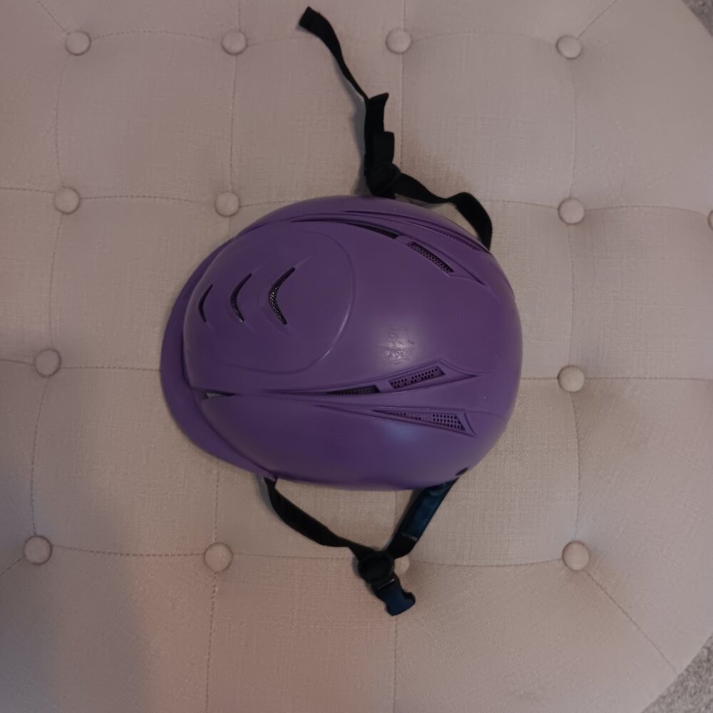Kids Ovation Equestrian riding helmet size XS/S 48-52 adjustable purple - Picture 3 of 6